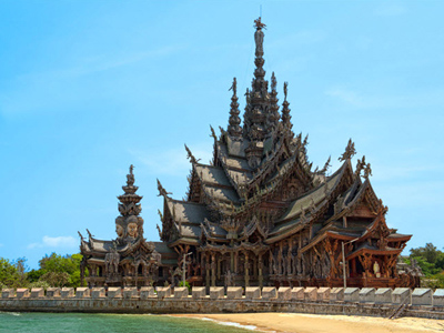Tòa lâu đài gỗ khổng lồ ở Pattaya không cần dùng đinh
